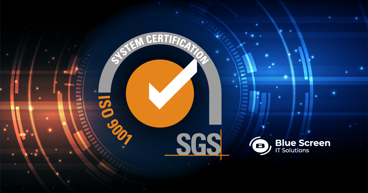 Blue Screen achieves ISO 9001 Certification
